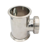 Stainless Steel Tri-Clover Sight Glass Union Tee - 4" TC