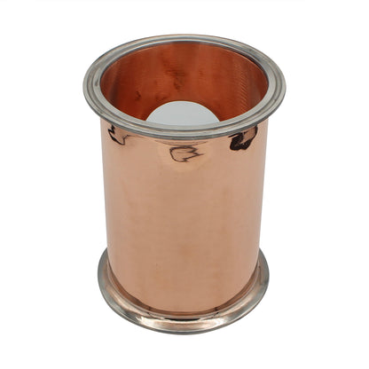 4" Tri Clamp Sight Glass Union Tee (Flute Section) Kit - Copper, Tri Clover