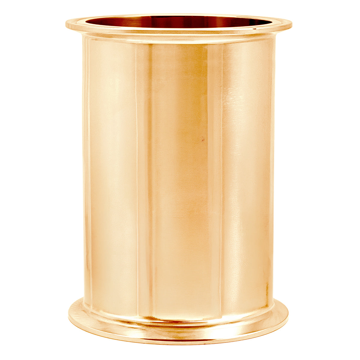 4" Tri Clamp Sight Glass Union Tee (Flute Section) - Copper, Tri Clover