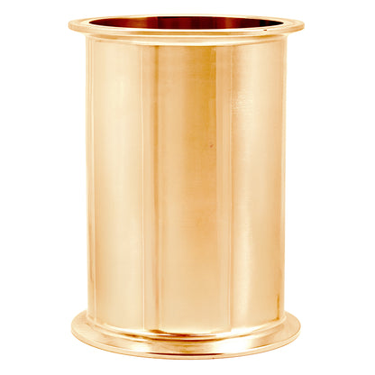 4" Tri Clamp Sight Glass Union Tee (Flute Section) - Copper, Tri Clover