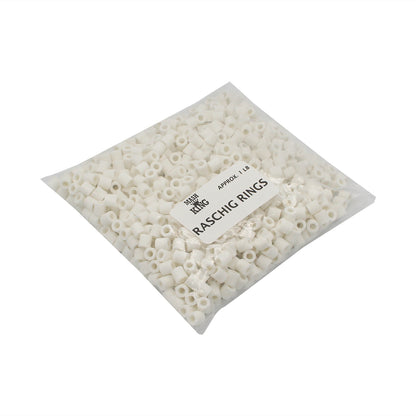 Virgin Ceramic Raschig Rings (1 lb)