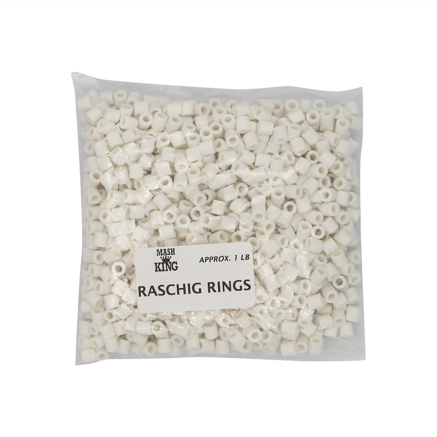Virgin Ceramic Raschig Rings (1 lb)