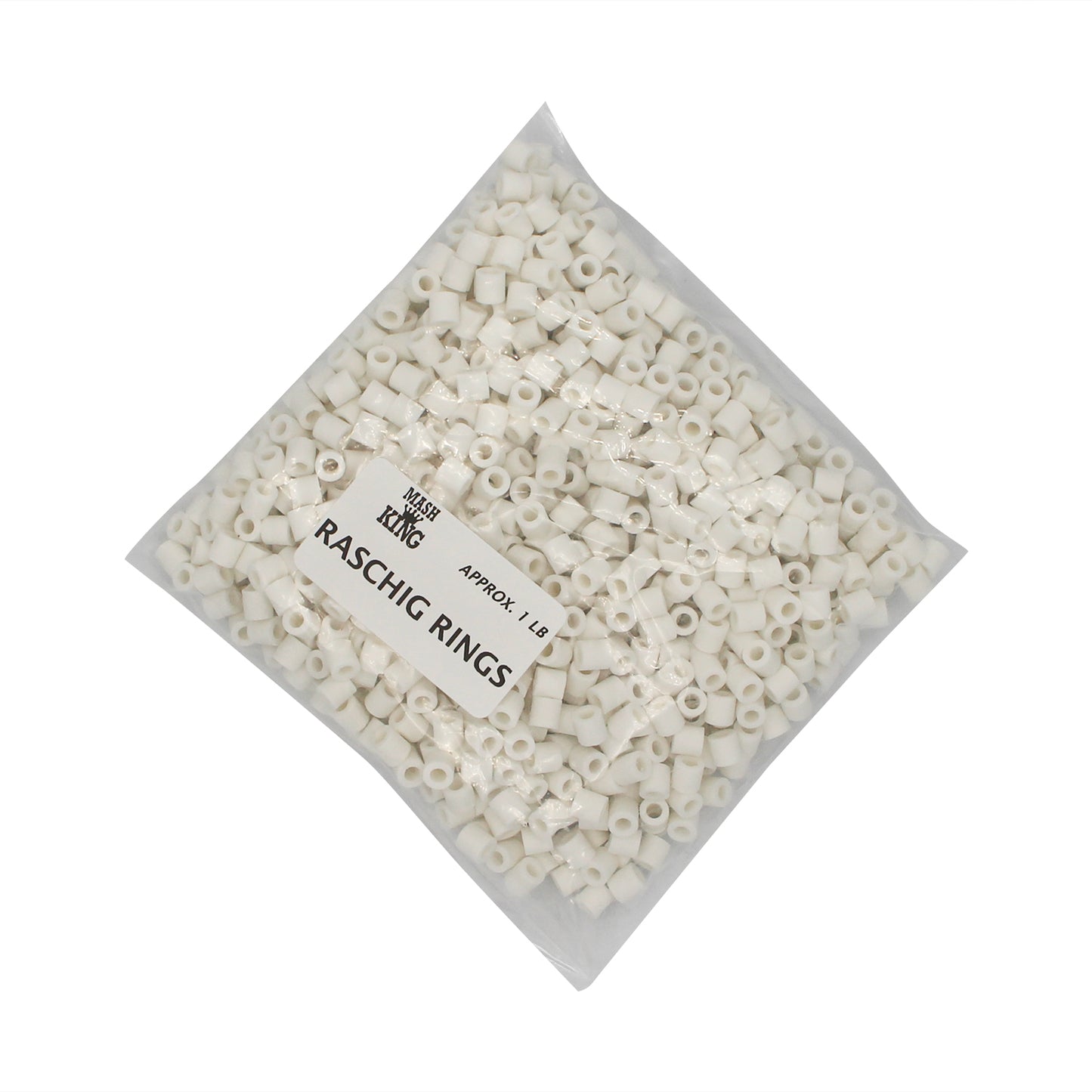 Virgin Ceramic Raschig Rings (1 lb)