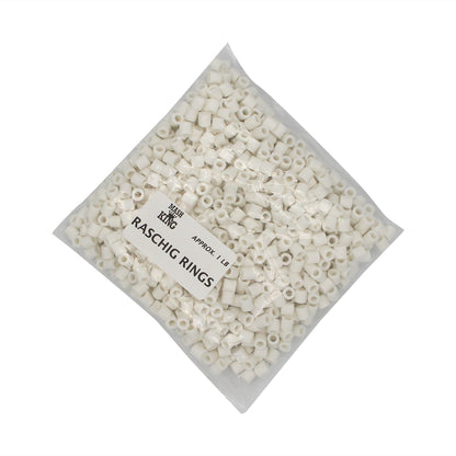 Virgin Ceramic Raschig Rings (1 lb)