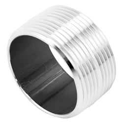 Stainless Steel Close Nipple - 1 1/2" Male NPT