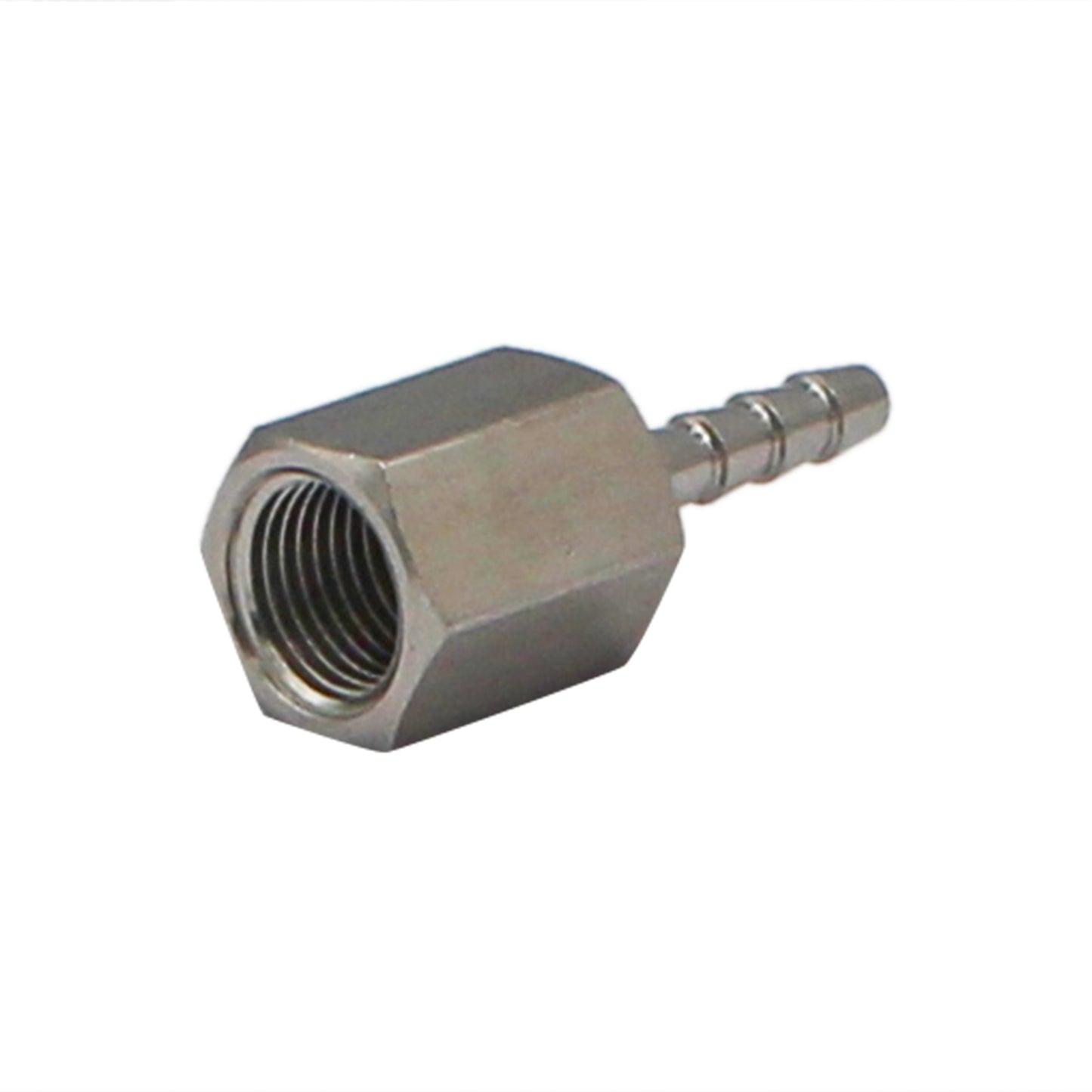 Stainless Steel Fitting - 1/8" Female NPT X 1/8" OD Barb