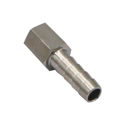 Stainless Steel Fitting - 1/8" Female NPT X 5/16" OD Barb
