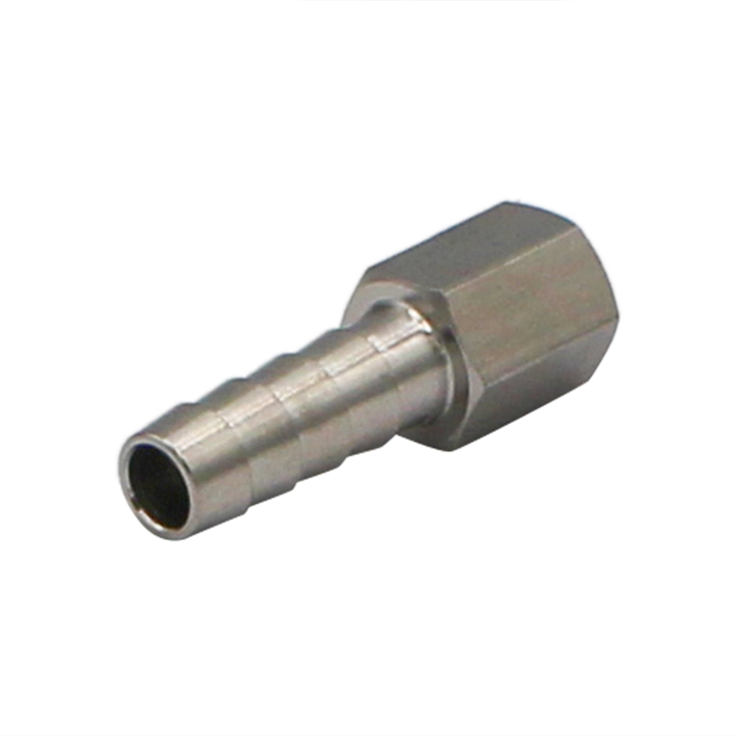 Stainless Steel Fitting - 1/8" Female NPT X 5/16" OD Barb