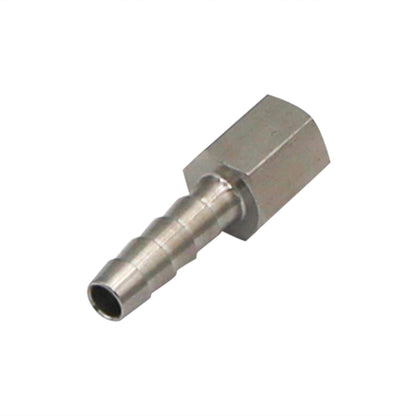 Stainless Steel Fitting - 1/8" Female NPT X 1/4" OD Barb
