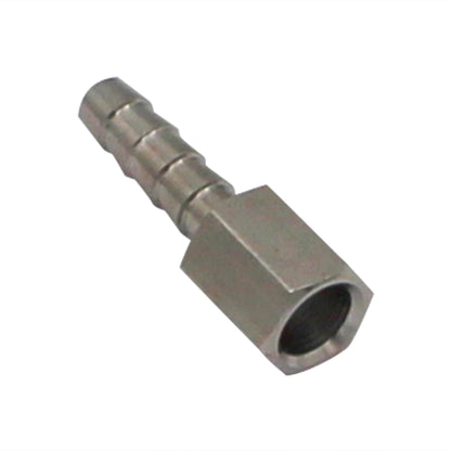 Stainless Steel Fitting - 1/8" Female NPT X 1/4" OD Barb