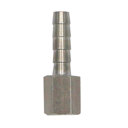 Stainless Steel Fitting - 1/8" Female NPT X 1/4" OD Barb