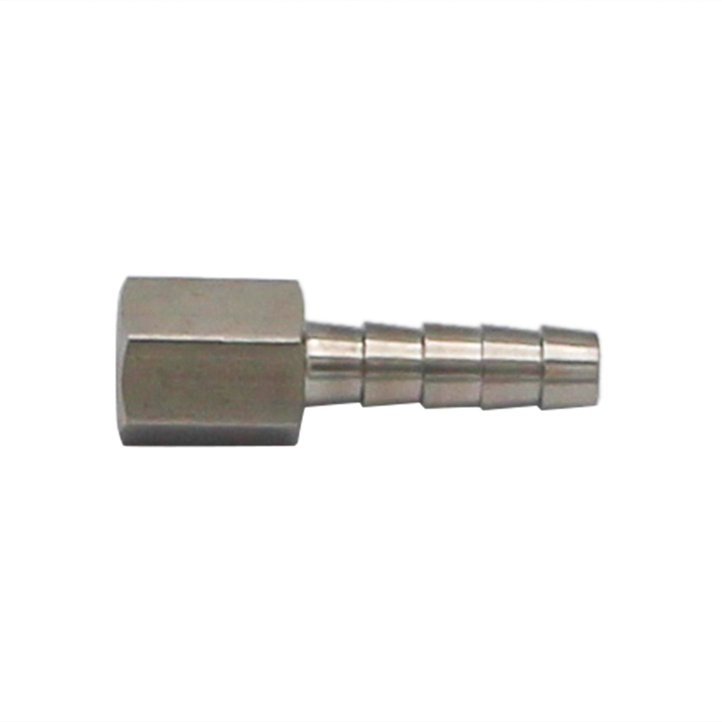 Stainless Steel Fitting - 1/8" Female NPT X 1/4" OD Barb