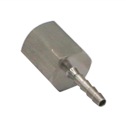 Stainless Steel Fitting - 1/4" Female NPT X 1/8" OD Barb