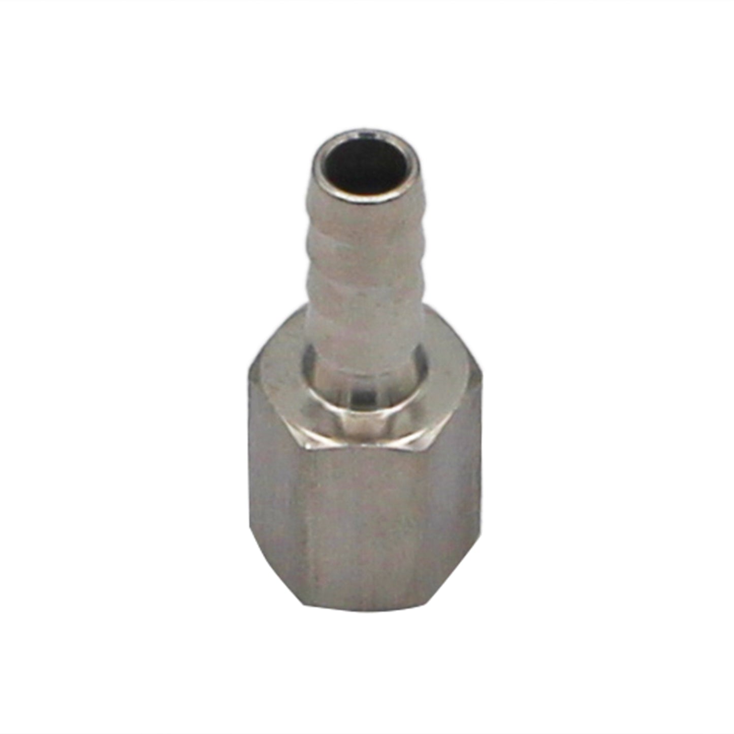 Stainless Steel Fitting - 1/4" Female NPT X 5/16" OD Barb