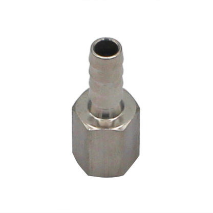 Stainless Steel Fitting - 1/4" Female NPT X 5/16" OD Barb