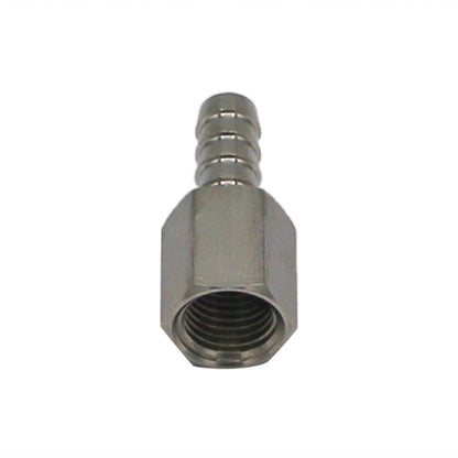 Stainless Steel Fitting - 1/4" Female NPT X 5/16" OD Barb
