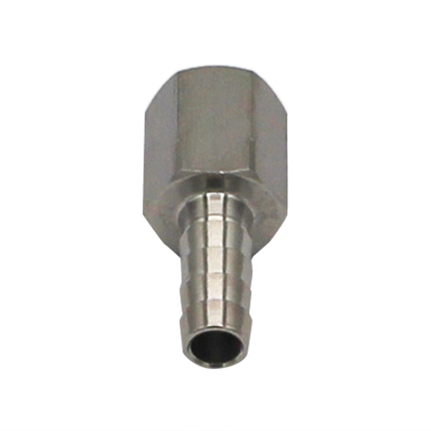 Stainless Steel Fitting - 1/4" Female NPT X 5/16" OD Barb