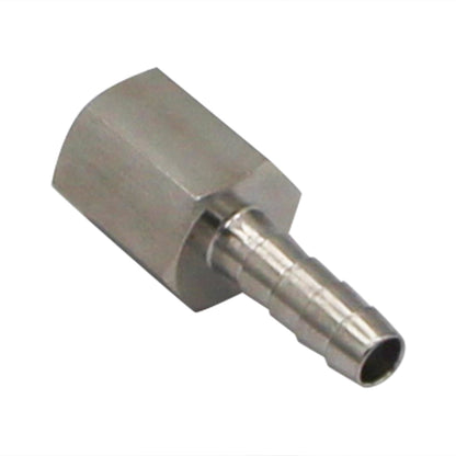 Stainless Steel Fitting - 1/4" Female NPT X 1/4" OD Barb