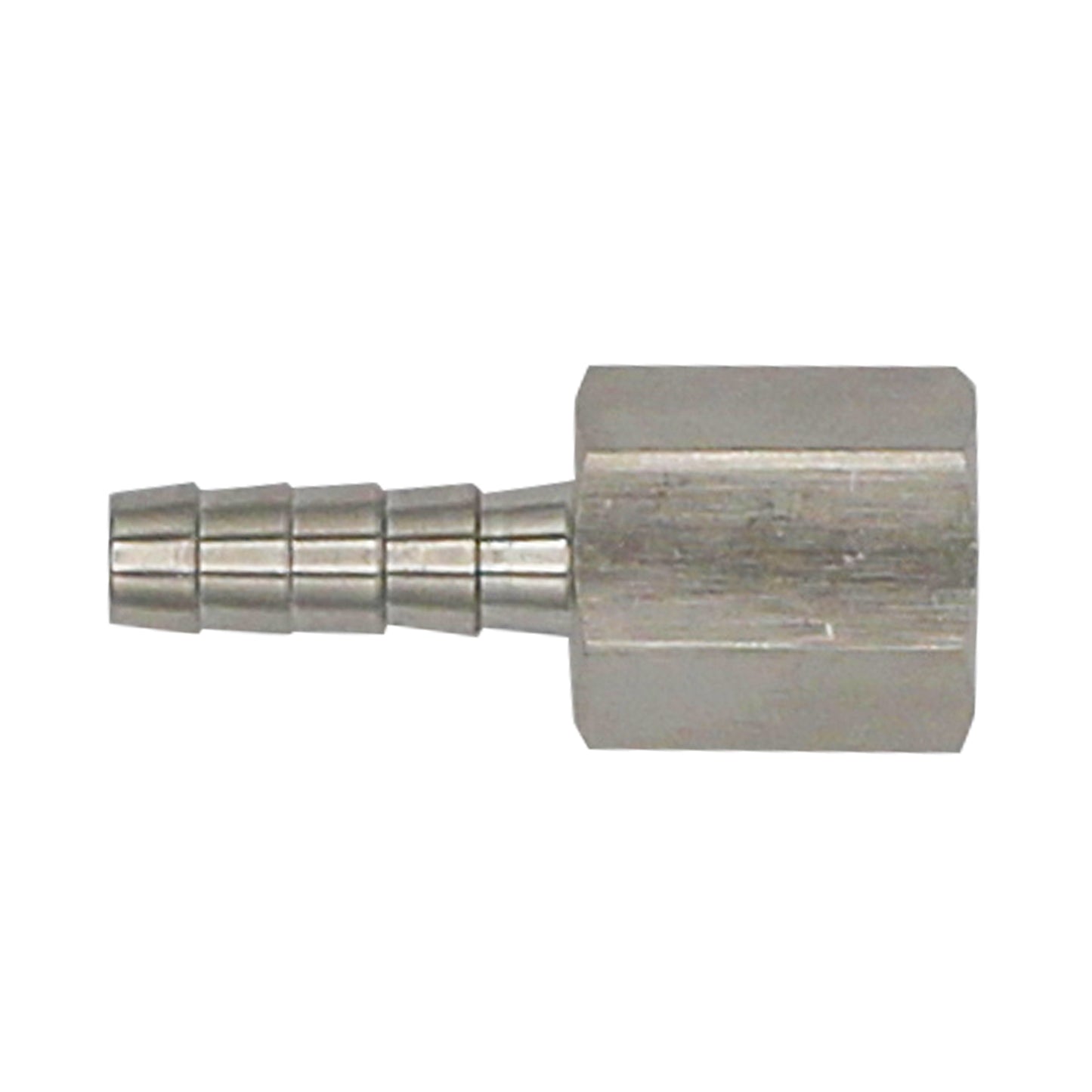 Stainless Steel Fitting - 1/4" Female NPT X 1/4" OD Barb
