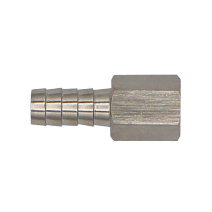 Stainless Steel Fitting - 1/4" Female NPT X 3/8" OD Barb