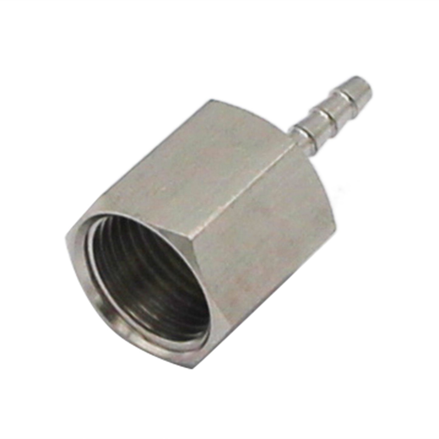 Stainless Steel Fitting - 3/8" Female NPT X 1/8" OD Barb