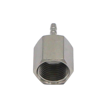 Stainless Steel Fitting - 3/8" Female NPT X 1/8" OD Barb