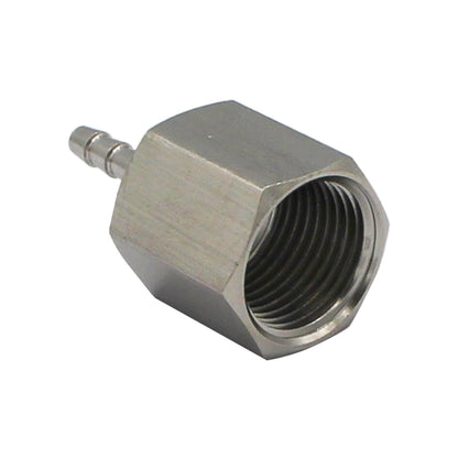 Stainless Steel Fitting - 3/8" Female NPT X 1/8" OD Barb