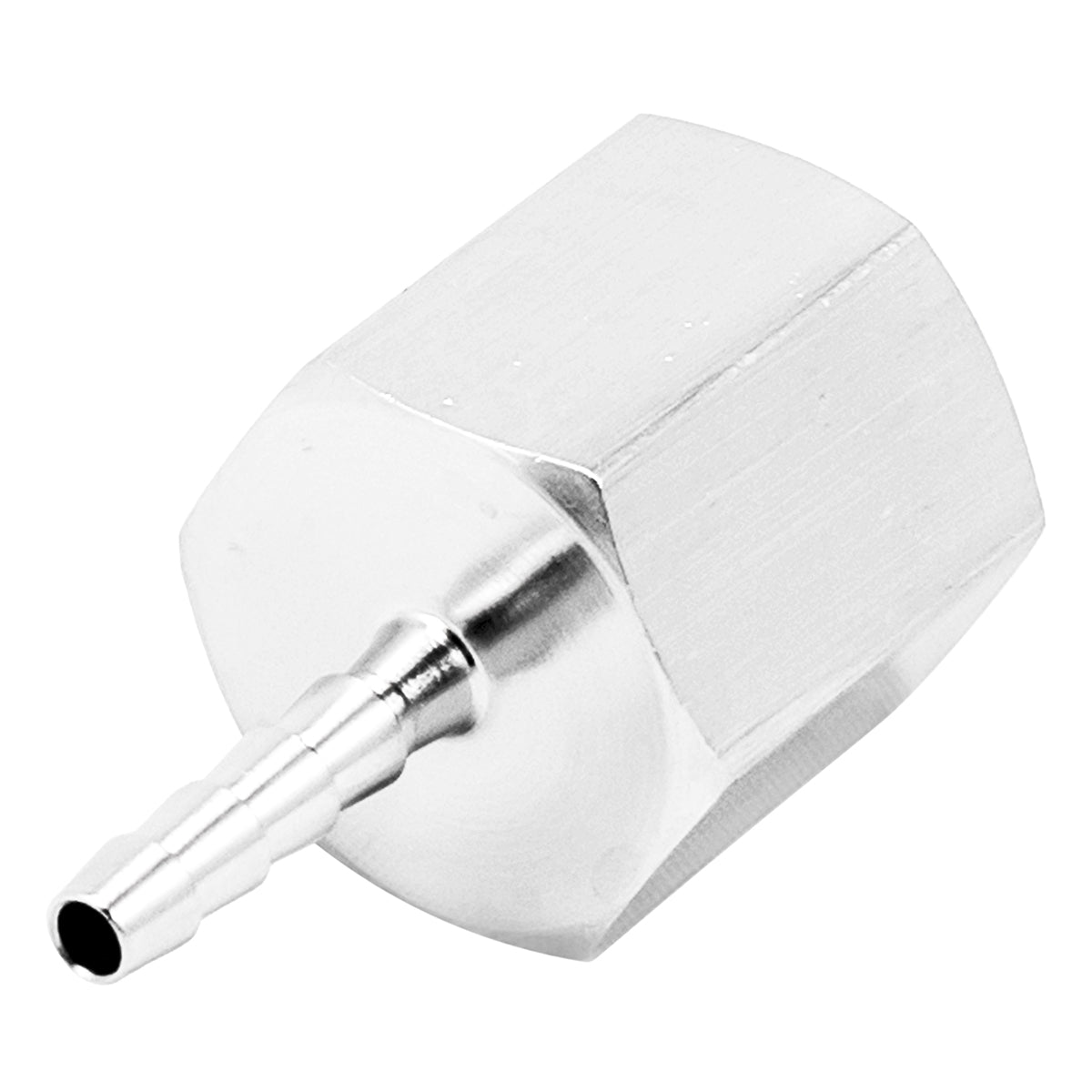 Stainless Steel Fitting - 3/8" Female NPT X 1/8" OD Barb