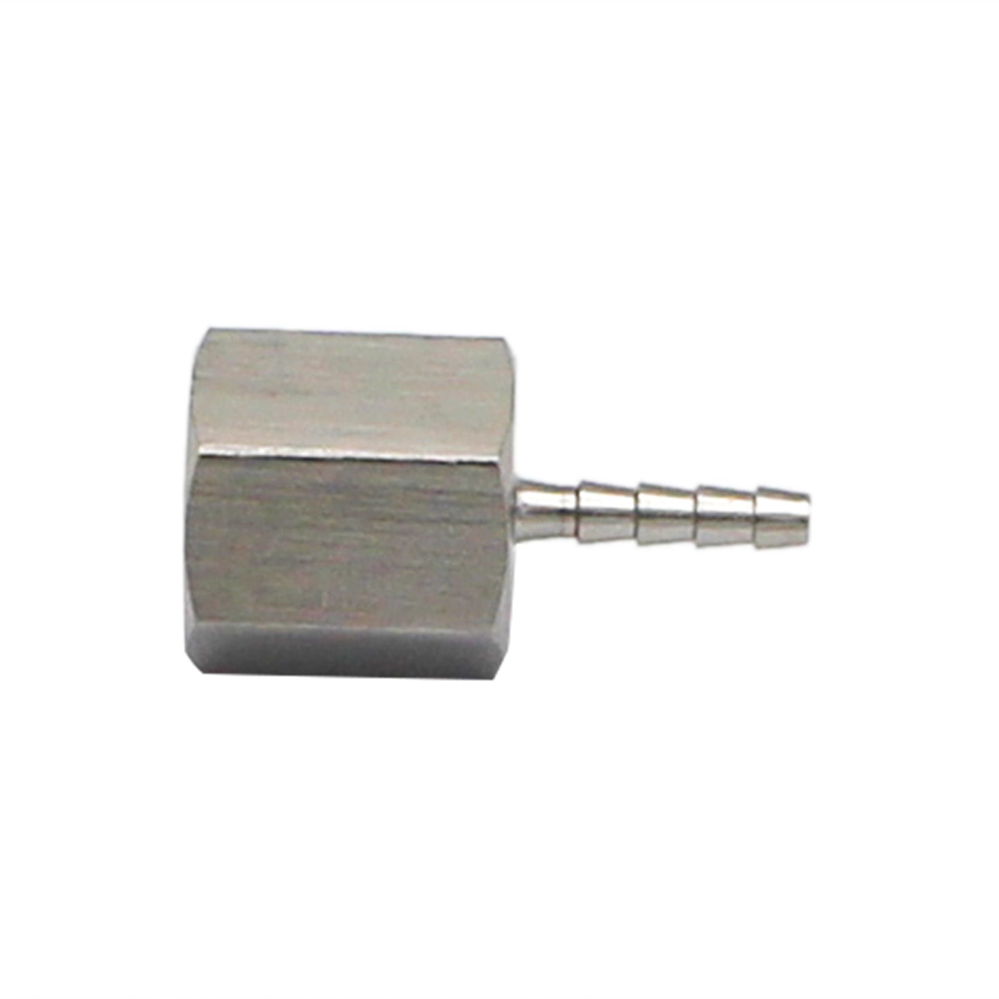 Stainless Steel Fitting - 3/8" Female NPT X 1/8" OD Barb