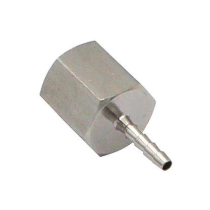 Stainless Steel Fitting - 3/8" Female NPT X 1/8" OD Barb