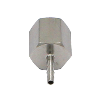 Stainless Steel Fitting - 3/8" Female NPT X 1/8" OD Barb