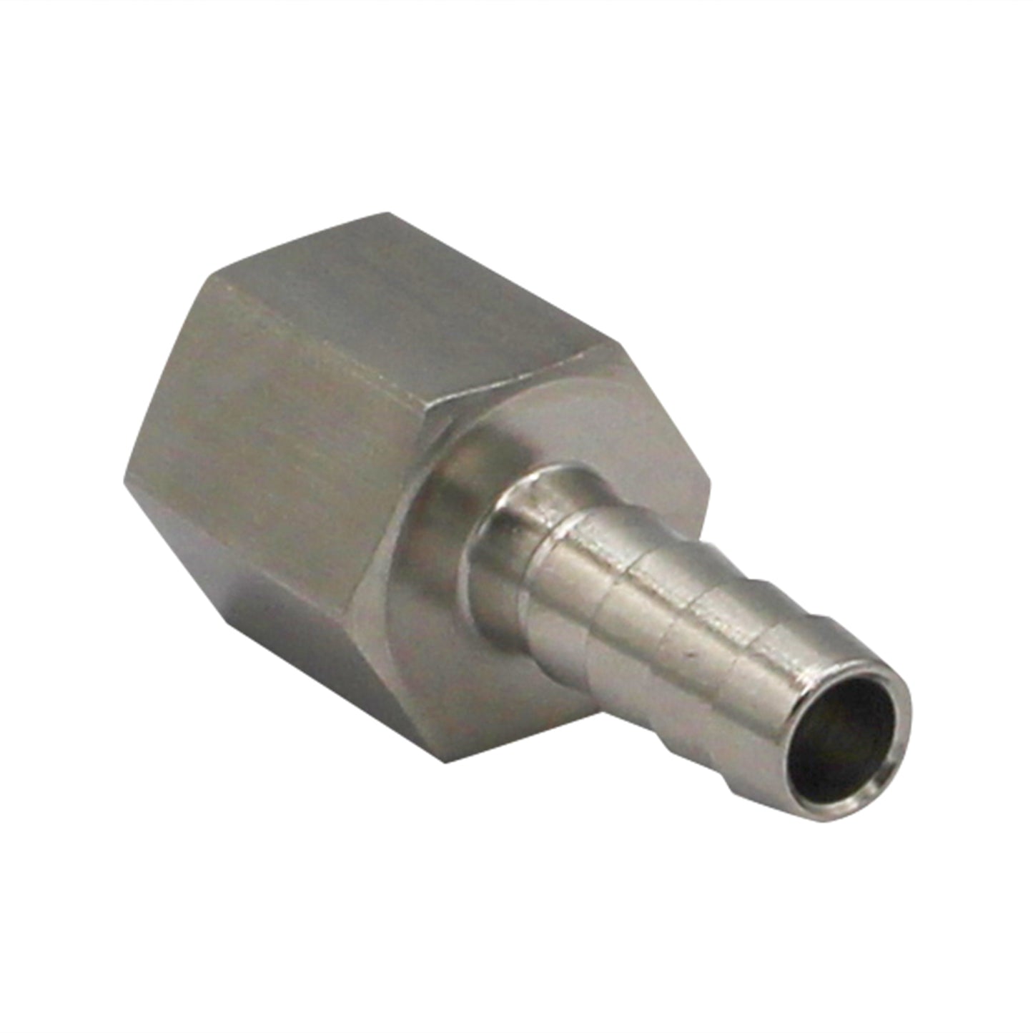Stainless Steel Fitting - 3/8" Female NPT X 5/16" OD Barb