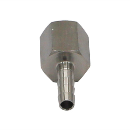 Stainless Steel Fitting - 3/8" Female NPT X 5/16" OD Barb