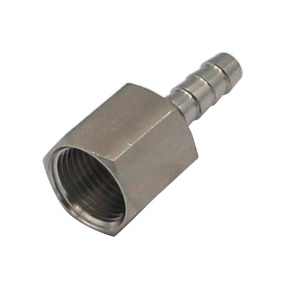 Stainless Steel Fitting - 3/8" Female NPT X 5/16" OD Barb