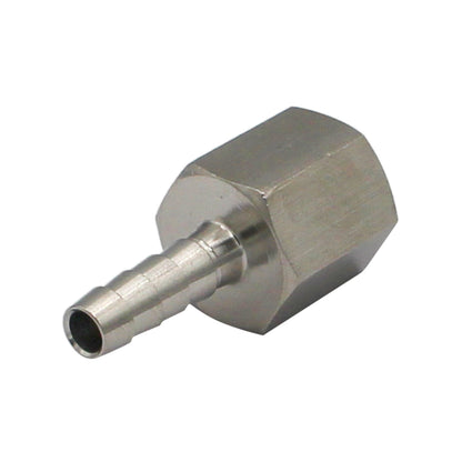 Stainless Steel Fitting - 3/8" Female NPT X 5/16" OD Barb