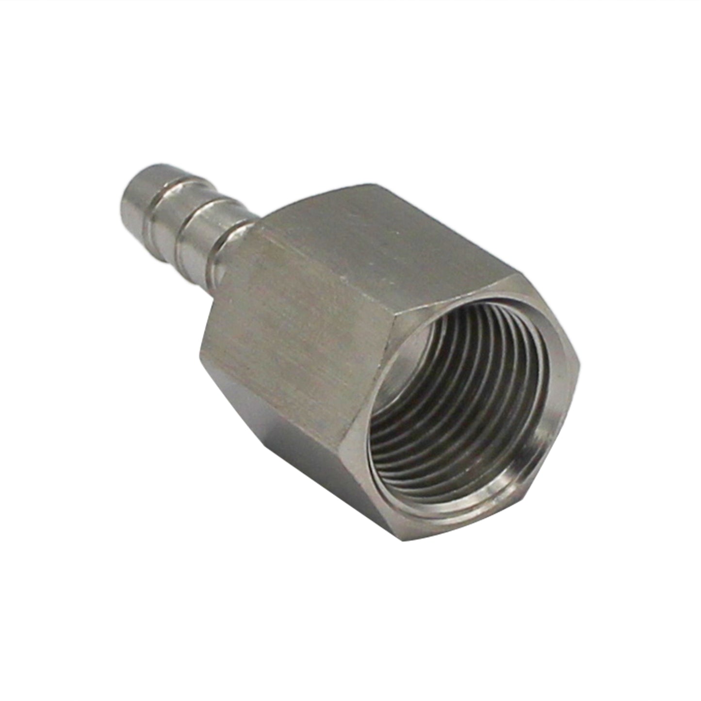 Stainless Steel Fitting - 3/8" Female NPT X 5/16" OD Barb