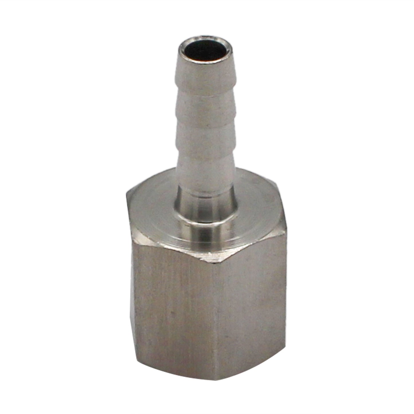 Stainless Steel Fitting - 3/8" Female NPT X 5/16" OD Barb