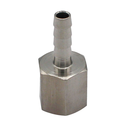Stainless Steel Fitting - 3/8" Female NPT X 5/16" OD Barb