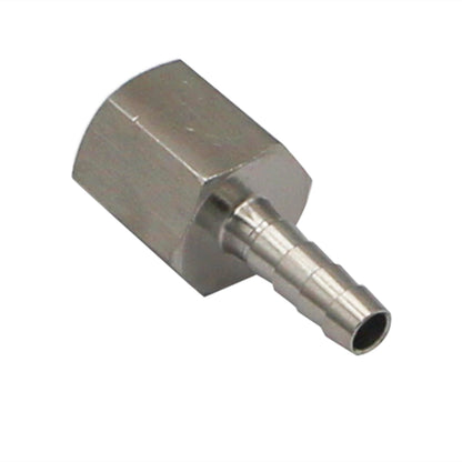 Stainless Steel Fitting - 3/8" Female NPT X 5/16" OD Barb