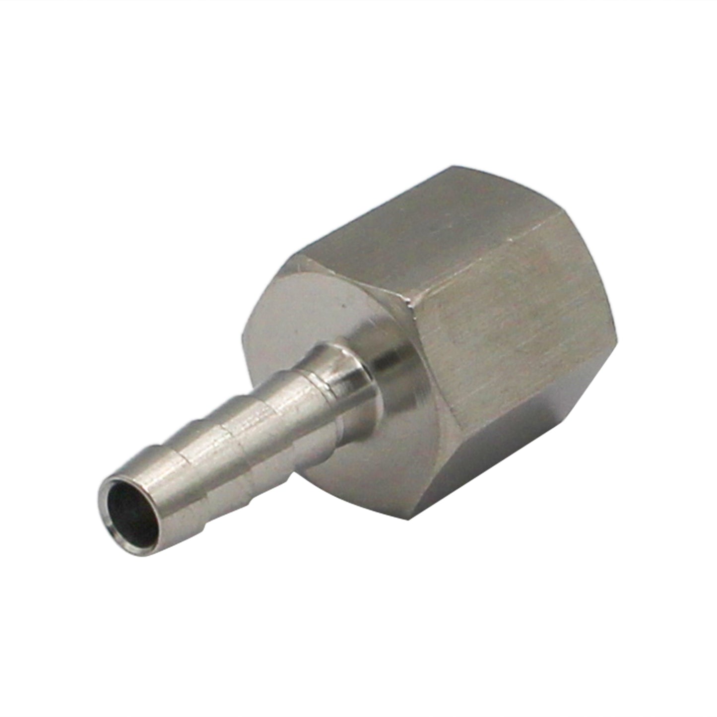 Stainless Steel Fitting - 3/8" Female NPT X 5/16" OD Barb