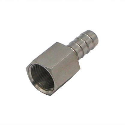 Stainless Steel Fitting - 3/8" Female NPT X 3/8" OD Barb