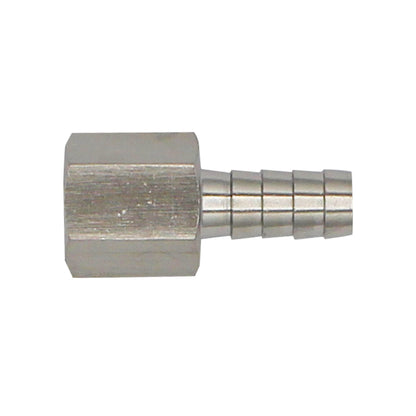Stainless Steel Fitting - 3/8" Female NPT X 3/8" OD Barb