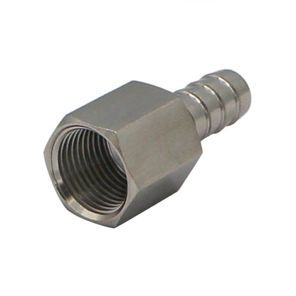 Stainless Steel Fitting - 3/8" Female NPT X 3/8" OD Barb