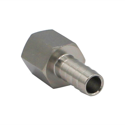Stainless Steel Fitting - 3/8" Female NPT X 3/8" OD Barb
