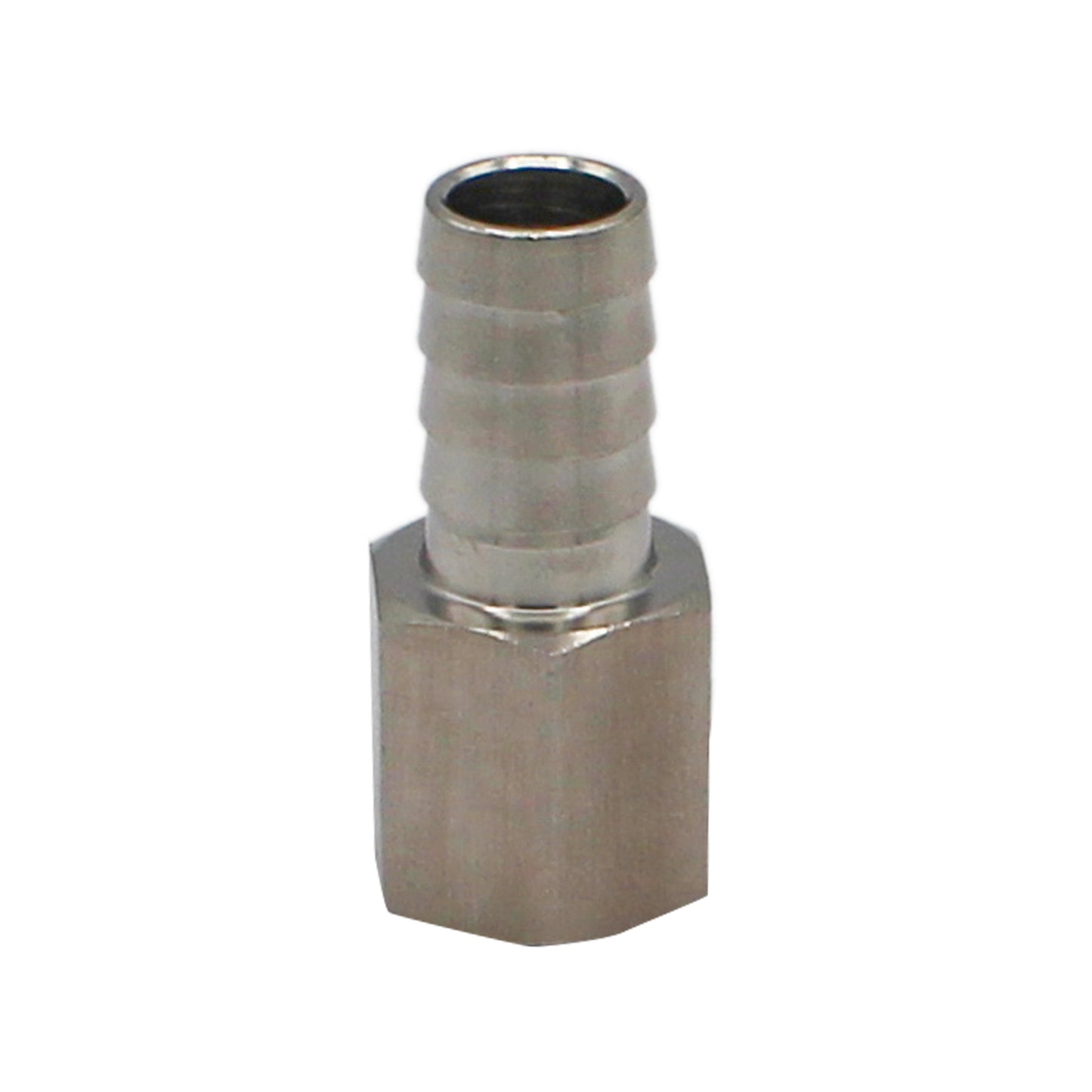 Stainless Steel Fitting - 3/8" Female NPT X 1/2" OD Barb