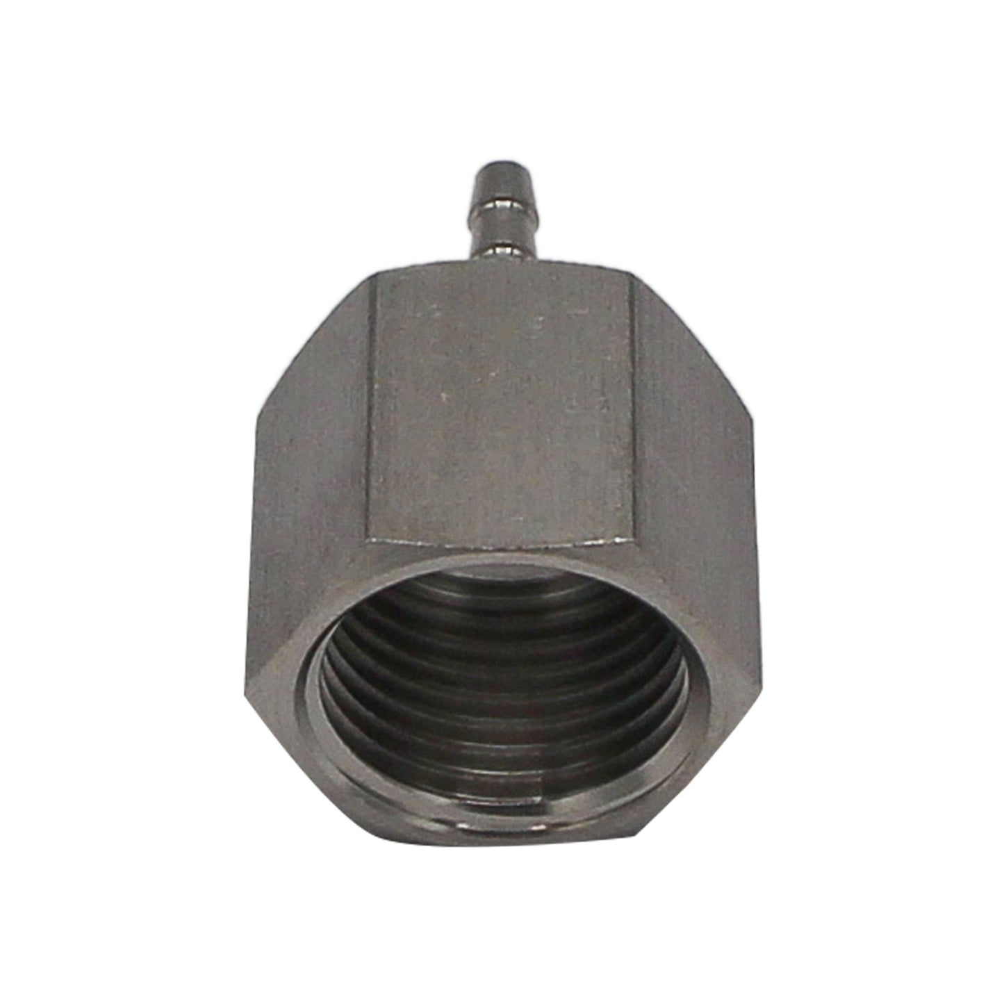Stainless Steel Fitting - 1/2" Female NPT X 1/8" OD Barb