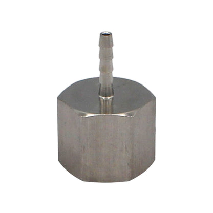 Stainless Steel Fitting - 1/2" Female NPT X 1/8" OD Barb