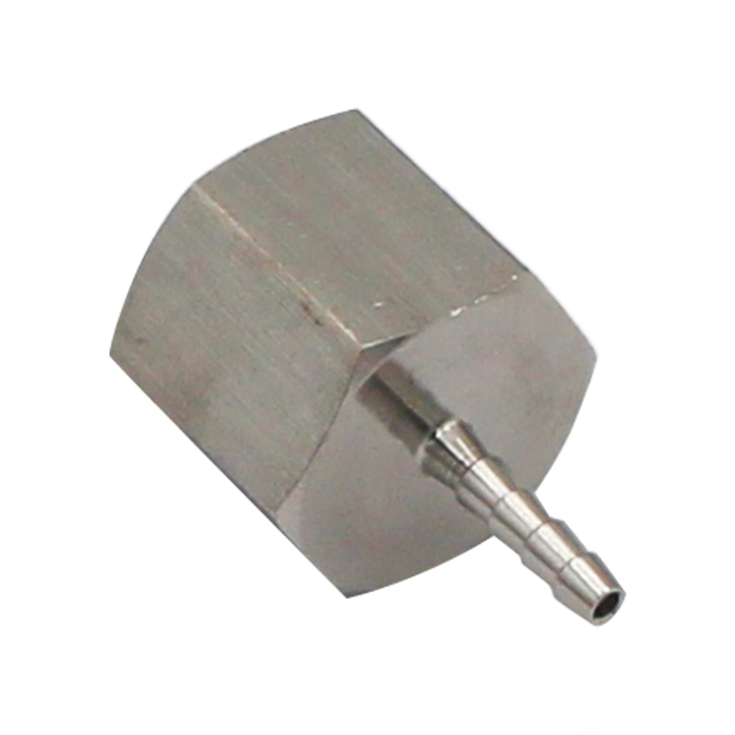 Stainless Steel Fitting - 1/2" Female NPT X 1/8" OD Barb