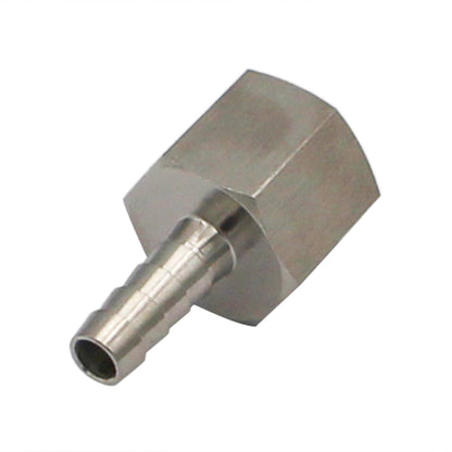 Stainless Steel Fitting - 1/2" Female NPT X 5/16" OD Barb