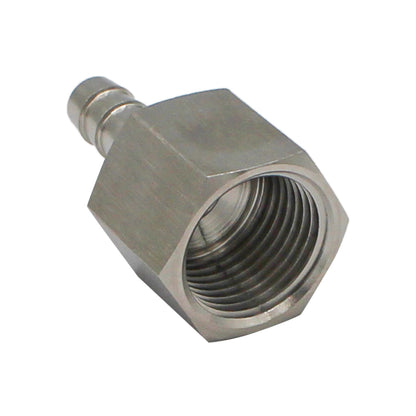 Stainless Steel Fitting - 1/2" Female NPT X 5/16" OD Barb